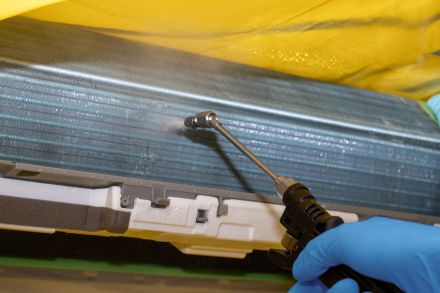 写真：エアコン内部クリーニング