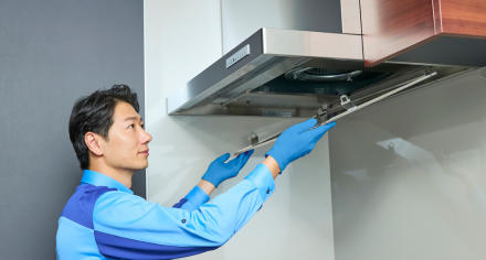 写真：レンジフードクリーニング